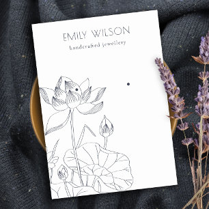 Carte De Visite Écran d'oreille Chic Nénuphar Floral