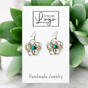 Carte De Visite Écran d'oreille de votre logo Médias sociaux Code 