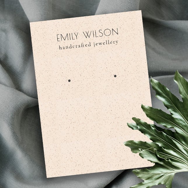 Carte De Visite Écran d'oreille en céramique rose pâle subtil (Créateur téléchargé)