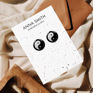 Carte De Visite Écran d'oreille en marbre Terrazzo Stone Kraft