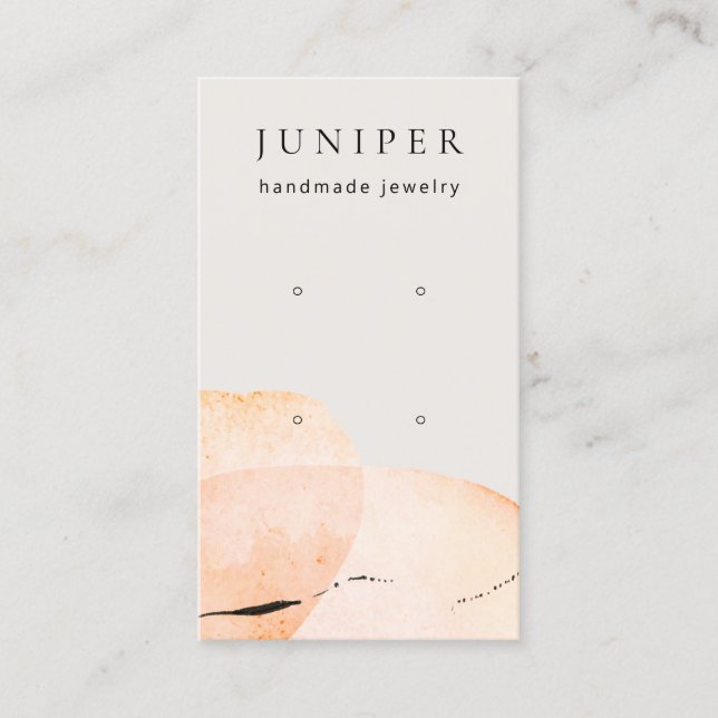 Carte De Visite Écran d'oreille en terre cuite (Devant)