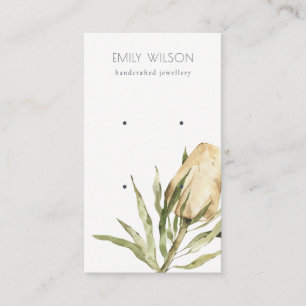 Carte De Visite Écran d'oreille mignon Floral Banksia Floral