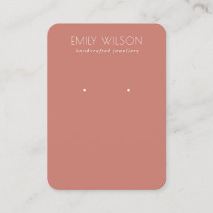 Carte De Visite Écran d'oreille minimal simple à base de tomate ro