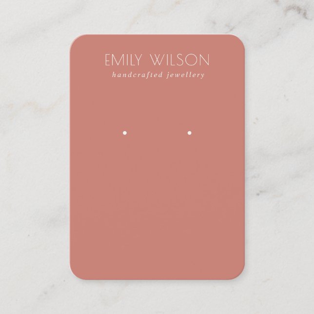 Carte De Visite Écran d'oreille minimal simple à base de tomate ro (Devant)