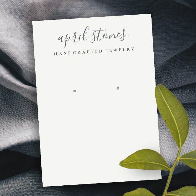 Carte De Visite Écran d'oreille noir gris minimal (Créateur téléchargé)