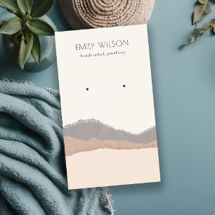 Carte De Visite Écran d'oreille Pastel Blush Kraft Mountain