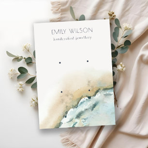 Carte De Visite Ecran d'oreille Plage de sable 2 des vagues de la