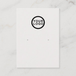 Carte De Visite Écran d'oreille pour bijoux simple et minimal