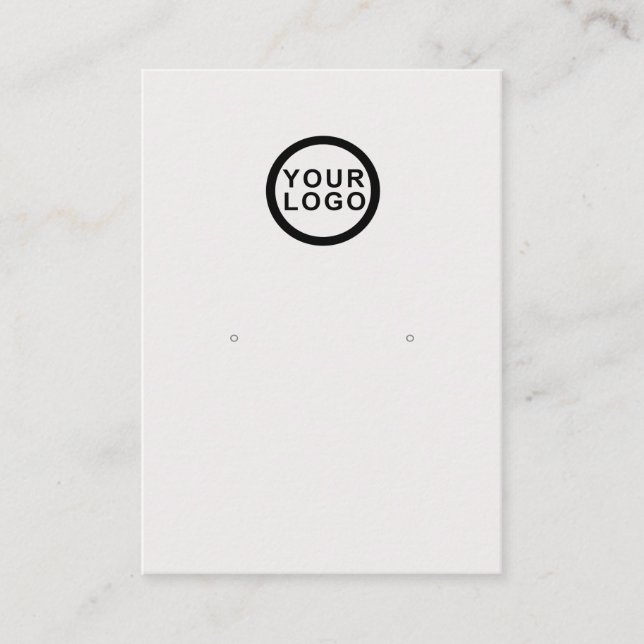 Carte De Visite Écran d'oreille pour bijoux simple et minimal (Devant)