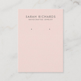 Carte De Visite Écran d'oreille rose pâle