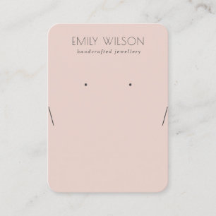 Carte De Visite Écran d'oreille rose Rose simple