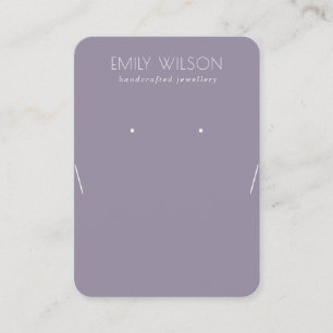 Carte De Visite Écran d'oreille simple Lilac pourpre Lilac