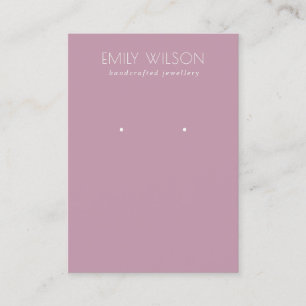 Carte De Visite Écran d'oreille simple rose pourpre