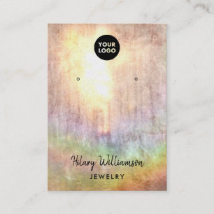 Carte De Visite Écran d'oreille Sunlit Pastel Rainbow Grunge