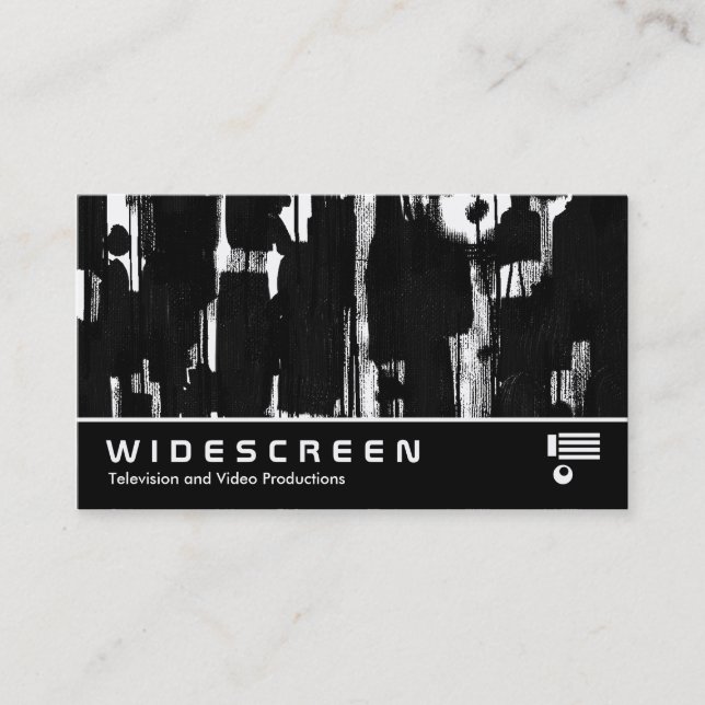 Carte De Visite Écran géant 258 - Résumé dans le noir (Devant)