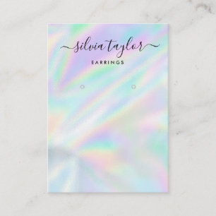 Carte De Visite Écran holographique moderne d'écoute de script uni