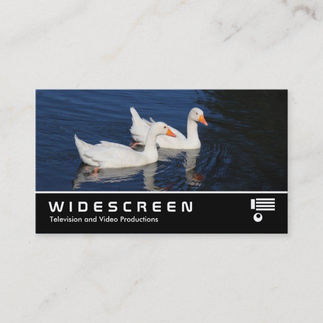 Carte De Visite Écran large 0440 - Emden Geese (Devant)