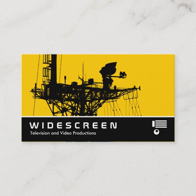 Carte De Visite Écran large 0480 - Mât radar - Ambre (Devant)