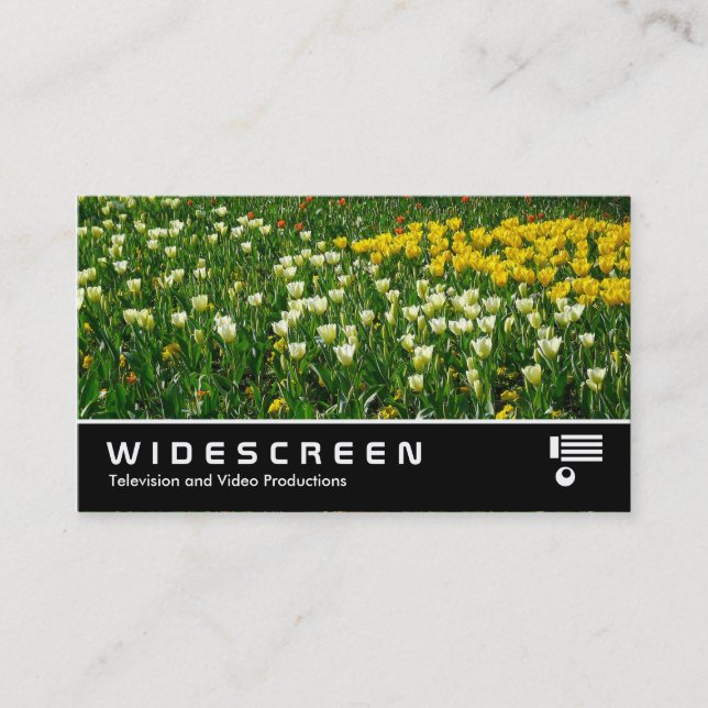 Carte De Visite Écran large 205 - Fleurs de ressort (Devant)