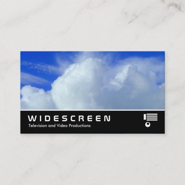 Carte De Visite Écran large 230 - Nuages (Devant)