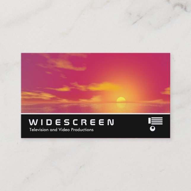 Carte De Visite Écran large 274 - Sunrise Sunset v2 (Devant)