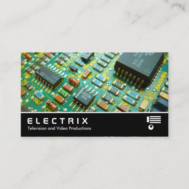 Carte De Visite Écran large 316 - Électronique v2 (Devant)
