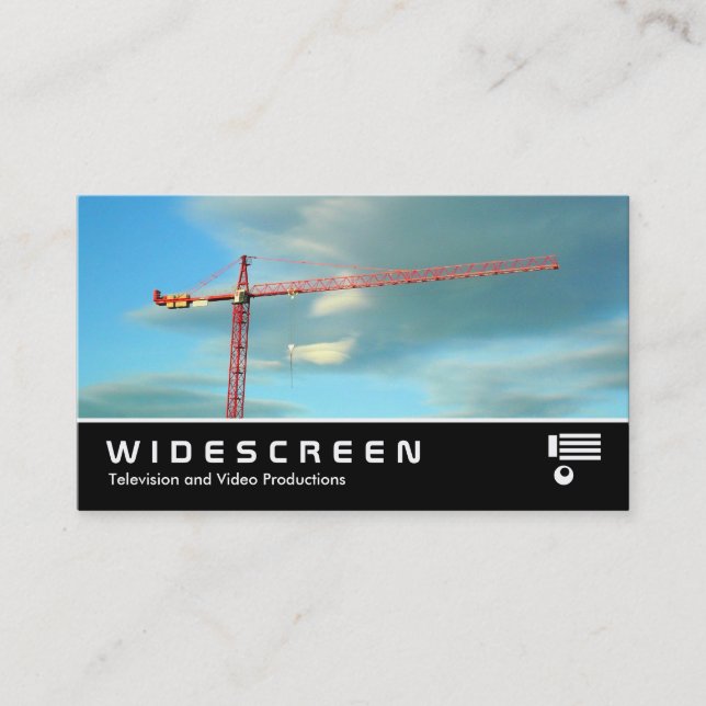 Carte De Visite Écran large 336 - Grue rouge (Devant)