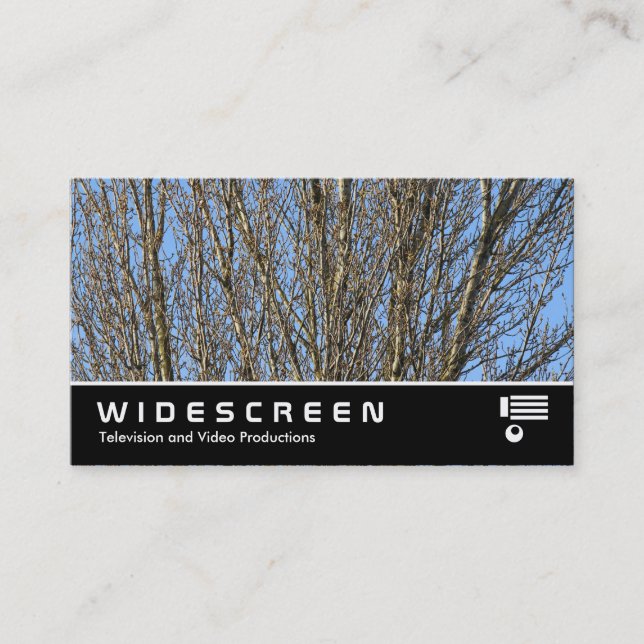 Carte De Visite Écran large 384 - Branches lumineuses (Devant)