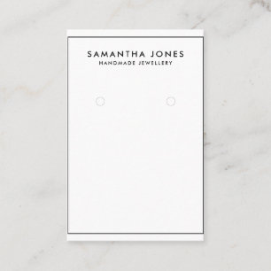 Carte De Visite Écran minimaliste de bijoux modernes