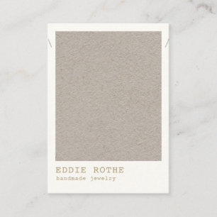 Carte De Visite Écran minimaliste simple Kraft