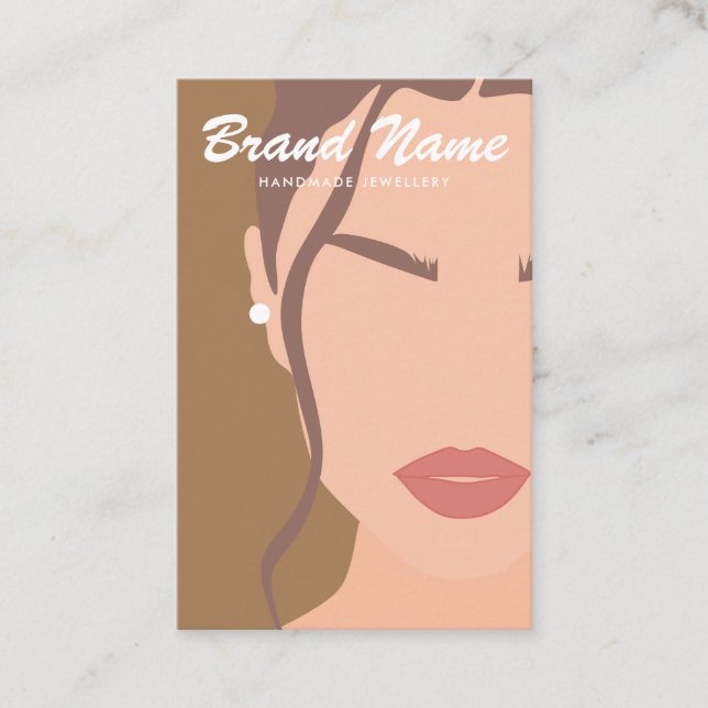 Carte De Visite Écran moderne Boho tendance femme oreille Cuff ore (Devant)