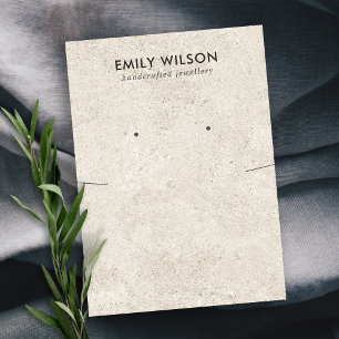 CARTE DE VISITE ÉCRAN RUSTIQUE HORS ÉCRAN STUCCO BLANC