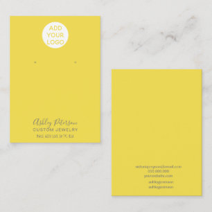 Carte De Visite Écran simple de bijoux jaunes