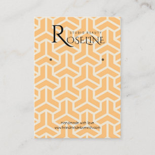 Carte De Visite Écran Soft Light Orange Geometry