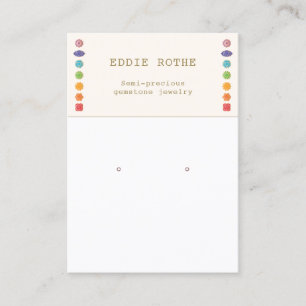 Carte De Visite Écran Spirituel 7 Chakra Élevant Bijoux