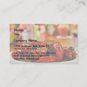 Carte De Visite Écrevisses à la Chambre d'huître de point