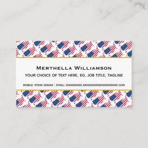 Carte De Visite Écriture chrétienne américaine AMÉRIQUE John 3:16