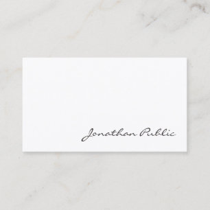 Carte De Visite Écriture manuscrite libre créative professionnelle