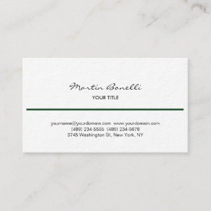 Carte de visite écriture manuscrite noir blanc Lig