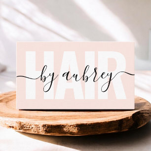 Carte De Visite Écriture minimaliste Calligraphie Hair Styliste