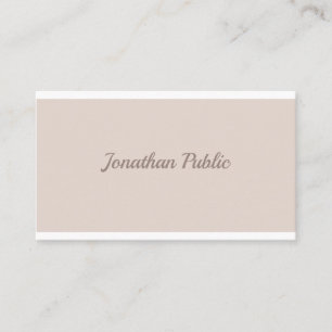 Carte De Visite Écriture moderne Élégant Modèle professionnel