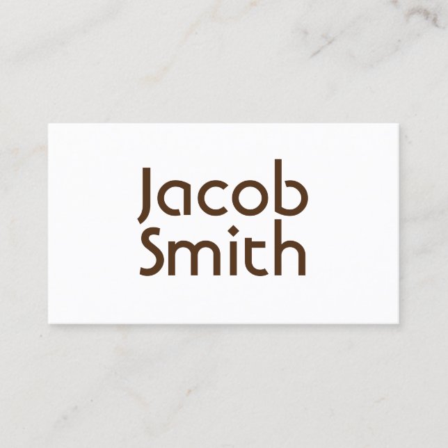 Carte De Visite Écrivain de mystère Brown (Devant)