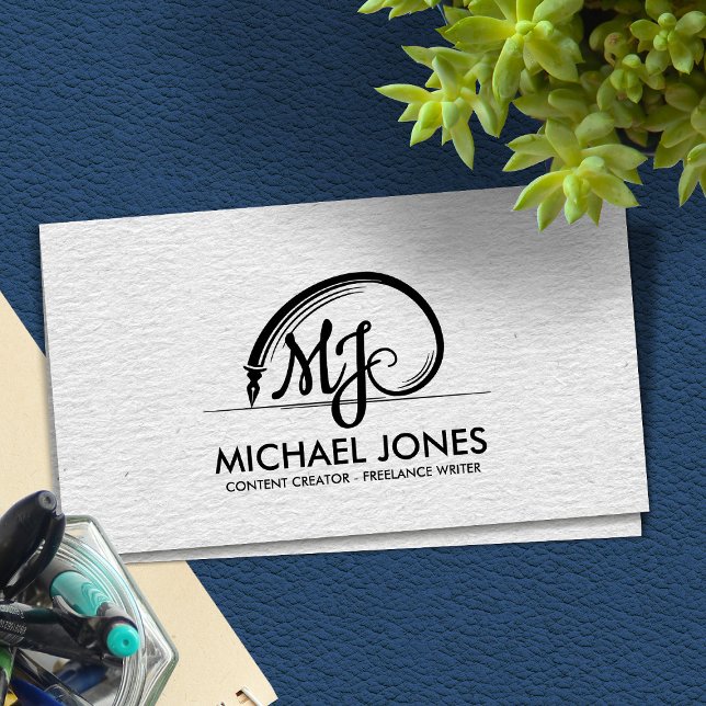 Carte De Visite Ecrivain indépendant Géométrie sacrée Spirale doré (Créateur téléchargé)