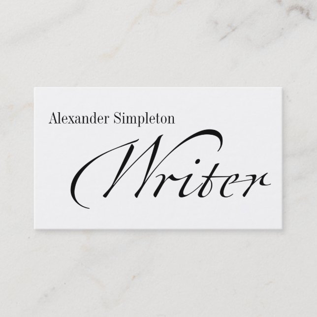 Carte De Visite Écrivain romain industriel (Devant)