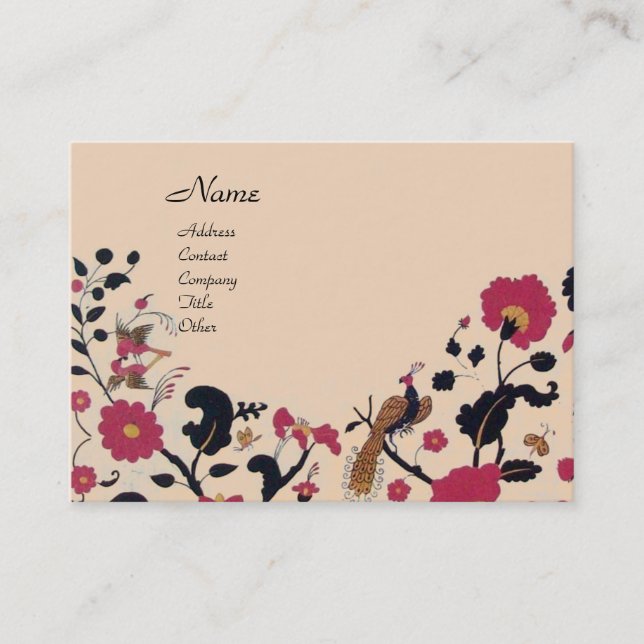 CARTE DE VISITE EDEN / JARDIN BLANC (Devant)