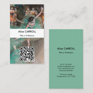 Carte De Visite Edgar Degas - Danseuse basculant - Code QR