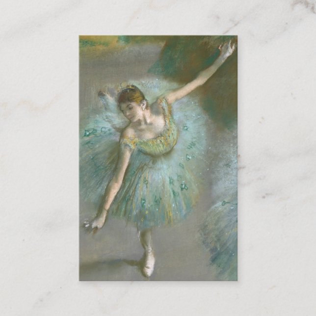 Carte De Visite Edgar Degas| Danseuse en vert (Devant)