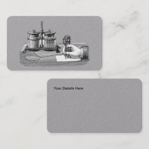 Carte De Visite Edison Edison, écrivain antique Steampunk