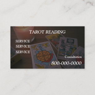 Carte De Visite Editable, Service de lecture de carte, Tarot, Magi