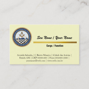 Carte de Visite Editável de CARN Brésil